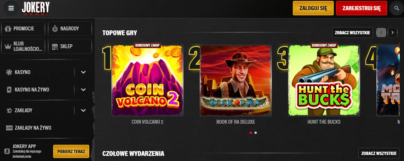 jokery izbor casino iger